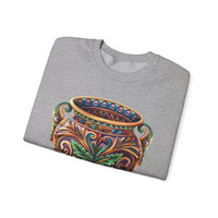 Mesoamerican Ornate Ceremonial Urn Unisex Sweatshirt