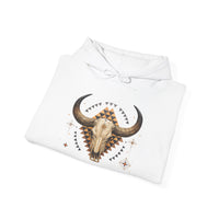 Western Longhorn Cosmic Totem Illustration Unisex Hoodie