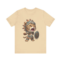 Fierce Chibi Jaguar Warrior Mayan Style Unisex T-Shirt