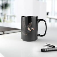 Chibi Inca Condor Cartoon Style Black Mug