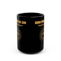 Sun Born Jaguar Guardian Black Mug