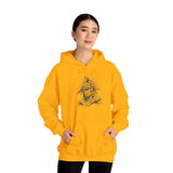 Jaguar Warrior Ink Drawing Unisex Hoodie