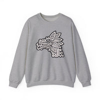 Quetzalcóatl Serpent Head Illustration Unisex Sweatshirt