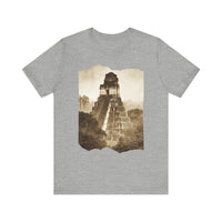 Vintage Tikal Jungle Temple Sepia Print Unisex T-Shirt