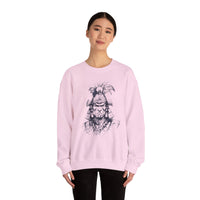 Fierce Inca Warrior Ink Illustration Unisex Sweatshirt