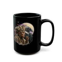 Ancient Inca Shaman with Condor Companion Black Mug