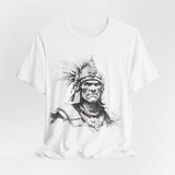 Inca Warrior Line Art Tribal Design Unisex T-Shirt