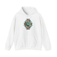Turquoise Western Aztec Gem Illustration Unisex Hoodie