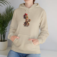 Chibi Inca Empress on Llama Unisex Hoodie