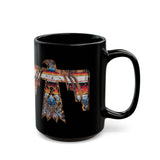 Fiesta Thunderbird Serape Illustration Black Mug