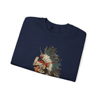 Watercolor Tribal Aztec Warrior Unisex Sweatshirt