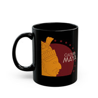 Maya Culture Profile Portrait Black Mug
