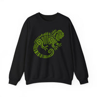 Mayan Aztec Totem Symbol of Iguana Unisex Sweatshirt