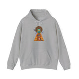 Celestial Aztec Ritual Illustration Unisex Hoodie