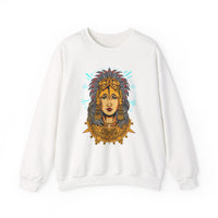 Golden Aztec Warrior Queen Illustration Unisex Sweatshirt