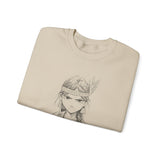 Brave Inca Girl Ink Warrior Portrait Unisex Sweatshirt