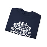 Andean Dual God Symmetry Tribal Glyph Style Unisex Sweatshirt