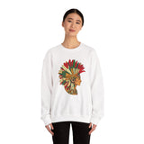 Aztec Warrior Head Illustration Unisex Sweatshirt