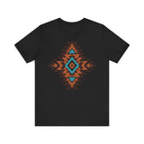 Boho Aztec Geometric Totem Pattern Illustration Unisex T-Shirt