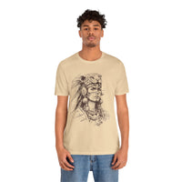 Aztec Warrior Woman Jaguar Spirit Sketch Unisex T-Shirt