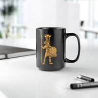 Cultural Aztec Warrior Graphic Illustration Black Mug