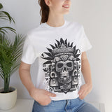 Ah Puch Death God Petroglyph Skull Unisex T-Shirt