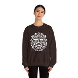 Andean Dual God Symmetry Tribal Glyph Style Unisex Sweatshirt