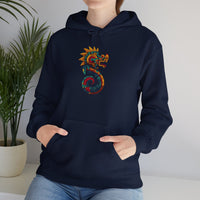 Aztec Serpent God Quetzalcoatl Modern Tribal Style Unisex Hoodie