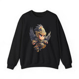 Chibi Falcon Warrior Inca Armor Unisex Sweatshirt