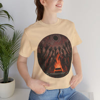 Sacred Fire Tribal Ceremony Glyph Style Unisex T-Shirt