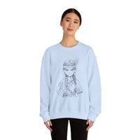 Brave Inca Girl Ink Warrior Portrait Unisex Sweatshirt