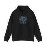 Aztec Warrior Duel Obsidian Glyph Style Unisex Hoodie
