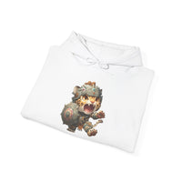 Chibi Mayan Jaguar Warrior with Tribal Shield Unisex Hoodie