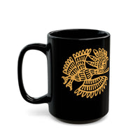 Celestial Mayan Bird Symbol Black Mug