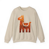 Minimalist Inca Llama Sandstone Petroglyph Unisex Sweatshirt