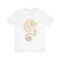 Quetzalcoatl Spiral Serpent Tribal Glyph Unisex T-Shirt