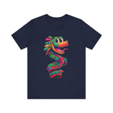 Cartoon Quetzalcoatl Cyber Serpent Unisex T-Shirt