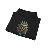 Tlaloc Ancient Rain Mask Glyph Unisex Hoodie