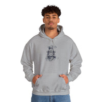 Fierce Inca Warrior Ink Illustration Unisex Hoodie