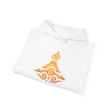 Tribal Volcano Spiral Smoke Glyph Style Unisex Hoodie