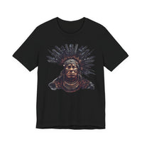Tribal Feather Headdress Warrior Unisex T-Shirt