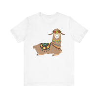 Resting Alpaca In Traditional Ornaments Unisex T-Shirt
