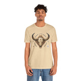 Western Longhorn Cosmic Totem Illustration Unisex T-Shirt