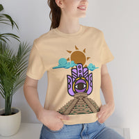 Eye of the Sun Pyramid Illustration Unisex T-Shirt