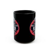Tribal Legacy Circle Emblem Illustration Black Mug