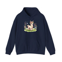 Baby Llama Inca Blossom Crown Unisex Hoodie