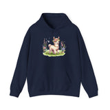 Baby Llama Inca Blossom Crown Unisex Hoodie