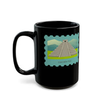 Stamp Chichén Itzá Mexico Black Mug