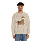Resting Alpaca In Traditional Ornaments Unisex Sweatshirt