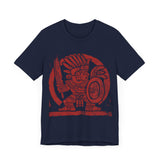 Pre-Hispanic Warrior Symbol Red Glyph Unisex T-Shirt